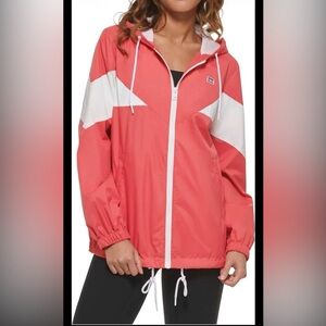 Hoode Levi's Women's Nylon Color Block Windbreaker, Size XL
